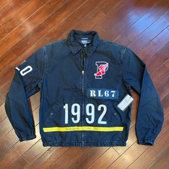 Polo Ralph Lauren Other - Polo Ralph Lauren Indigo Stadium Zip Track Jacket